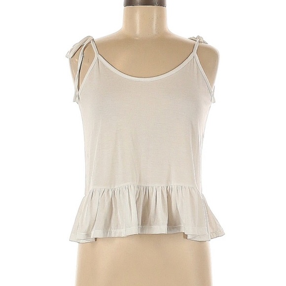 Sleeveless Cami Peplum Top - POOF! Brand - EUC - Picture 1 of 2